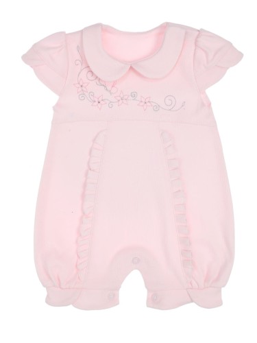 Pajac z krótkim rękawem różowy DIANA