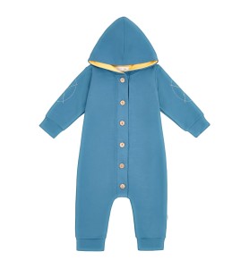 Pajac z kapturem niebieski  BASIC