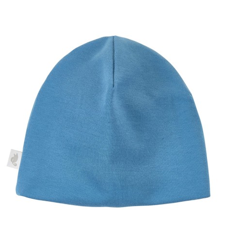 Czapka dresowa podwójna niebieska BASIC 