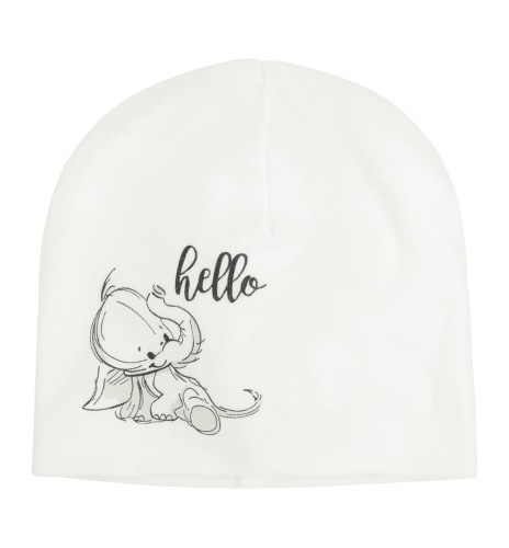 Czapka niemowlęca z bambusa SŁONIK