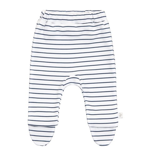 Półśpiochy bawełniane w granatowe paski