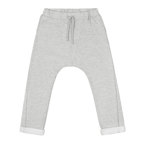 Spodnie z obniżonym krokiem, szare