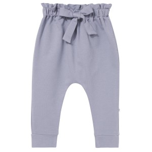 Spodnie dziewczęce z kokardą niebieskie