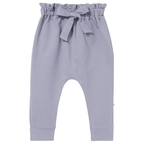 Spodnie dziewczęce z kokardą niebieskie