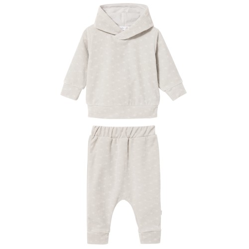 Dres niemowlęcy welurowy szary